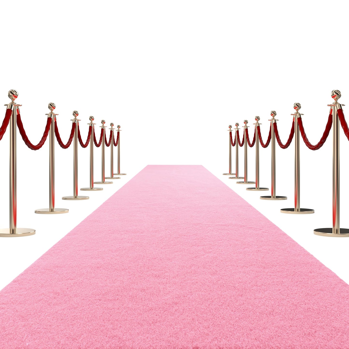HOMBYS 450 GSM Extra Thick 3x10 ft Pink Carpet Runner for Partys & Events, Heavy-Duty Felt Aisle Runway Rug for Steps, Prom Proposal & Wedding Ceremony Decorations, Hollywood Oscars for VIP Awards