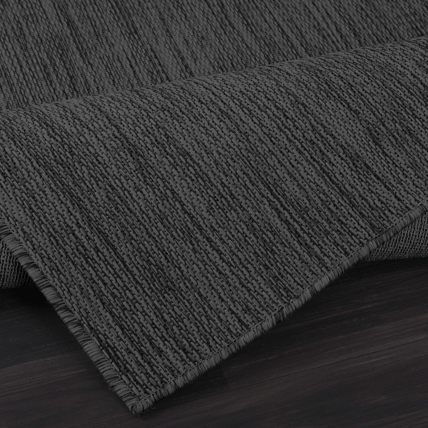 CAMILSON Outdoor Rug 9x12 Modern Area Rugs for Large Indoor and Outdoor Patios and Porches - Waterproof, Washable, Non-Shedding, Easy-to-Clean Outside Carpet (9 x 12, Solid - Dark Gray)