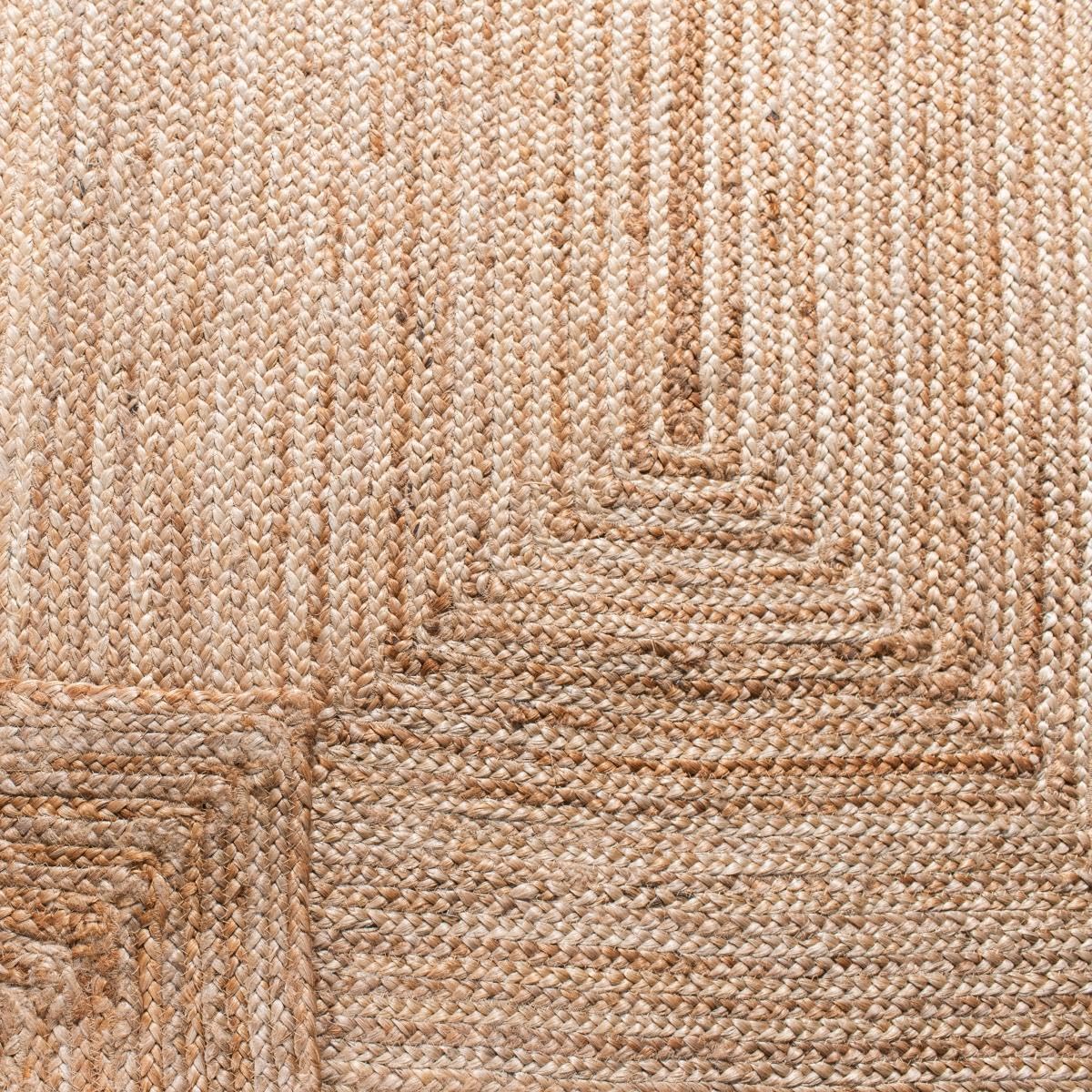 SAFAVIEH Area Rug 3x5 Oval - Cape Cod Collection - Natural Brown, Handmade Braided Flat Weave Jute (CAP252A)