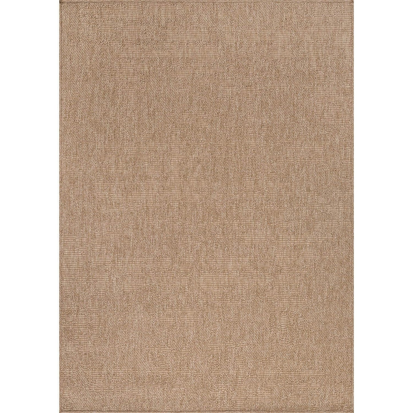 CAMILSON Easy Jute Rug 5x7, Indoor Outdoor Natural Color Fiber Area Rugs for Living Room Patio and Kitchen Rug, Solid Boho Woven Design, Easy-Cleaning, Washable Outside Carpet Alfombras (5 x 7)