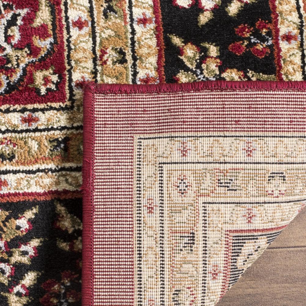 SAFAVIEH Area Rug 8x10 - Lyndhurst Collection - Large - Red & Black, Traditional Oriental Design, Non-Shedding & Easy to Clean, Ideal for Living Room, Bedroom, Dining Space (LNH331B)