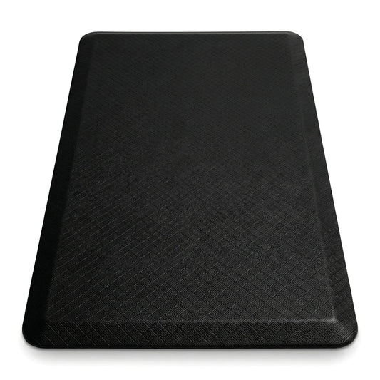 Anti Fatigue Floor Mat - 3/4 Inch Thick Kitchen Rug for Floor, Standing Desk Mat - Comfort at Home, Office, Garage - Non Slip Bottom, Durable and Stain Resistant (Black, 20" x 32")