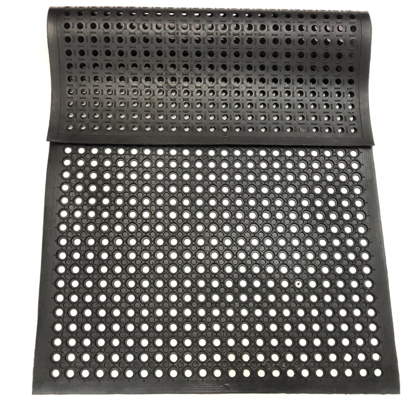 Uniboho Outdoor Rubber Floor Mats Anti Slip Commercial Resturant Kitchen Mat Rubber Drainage Mat 35x24 Inch Heavy Duty Door Mat for Garage Garden Indoor Outside Industral Pool Entrance Bar Wet Area