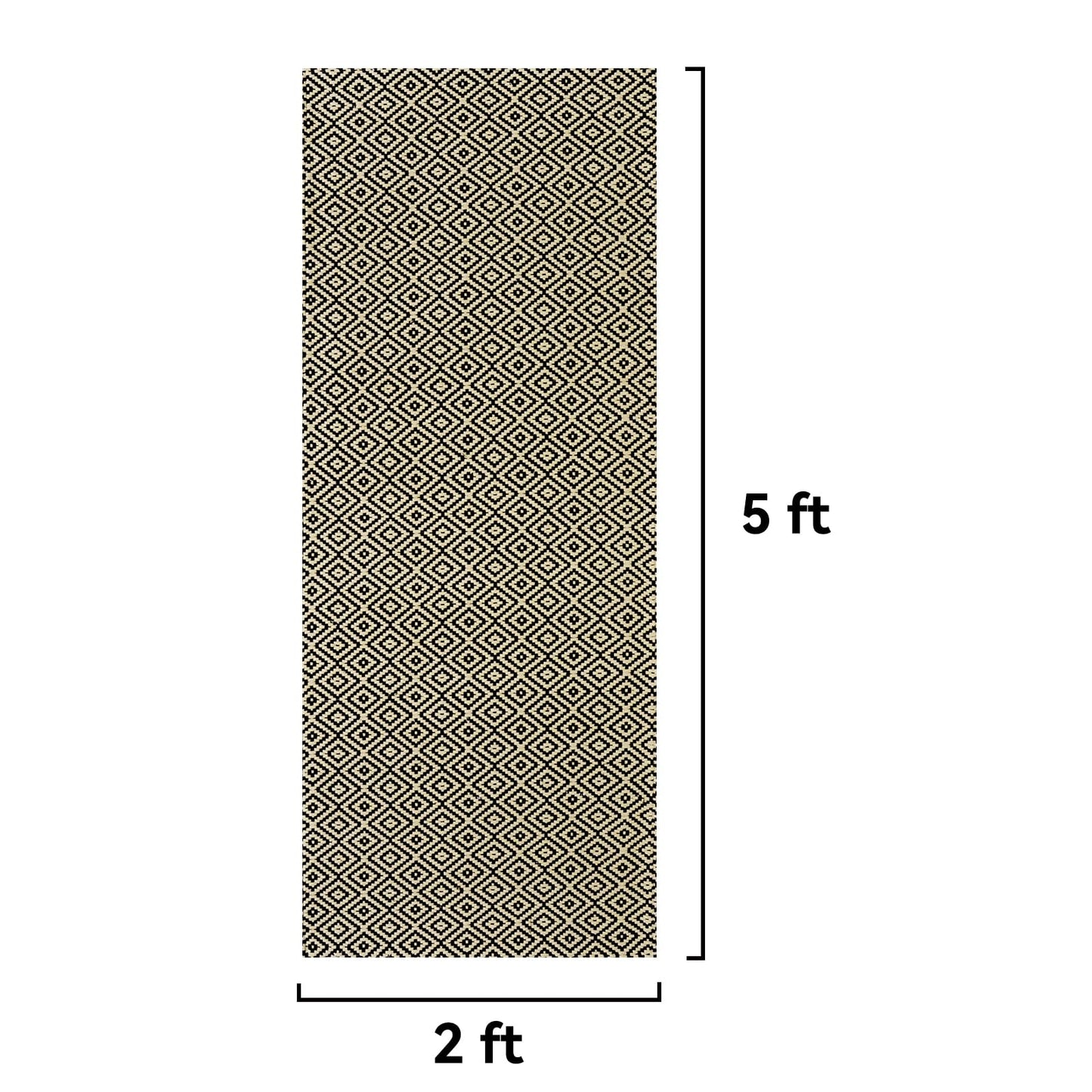 QiCaiJia Boho 2x5 ft Hallway Runners Rug Woven Washable Long Kitchen Runner Mat Rugs Non Slip, Soft Entryway Laundry Hall Runner Floor Carpet for Indoor Backdoor Bedroom Kitchen Living Room