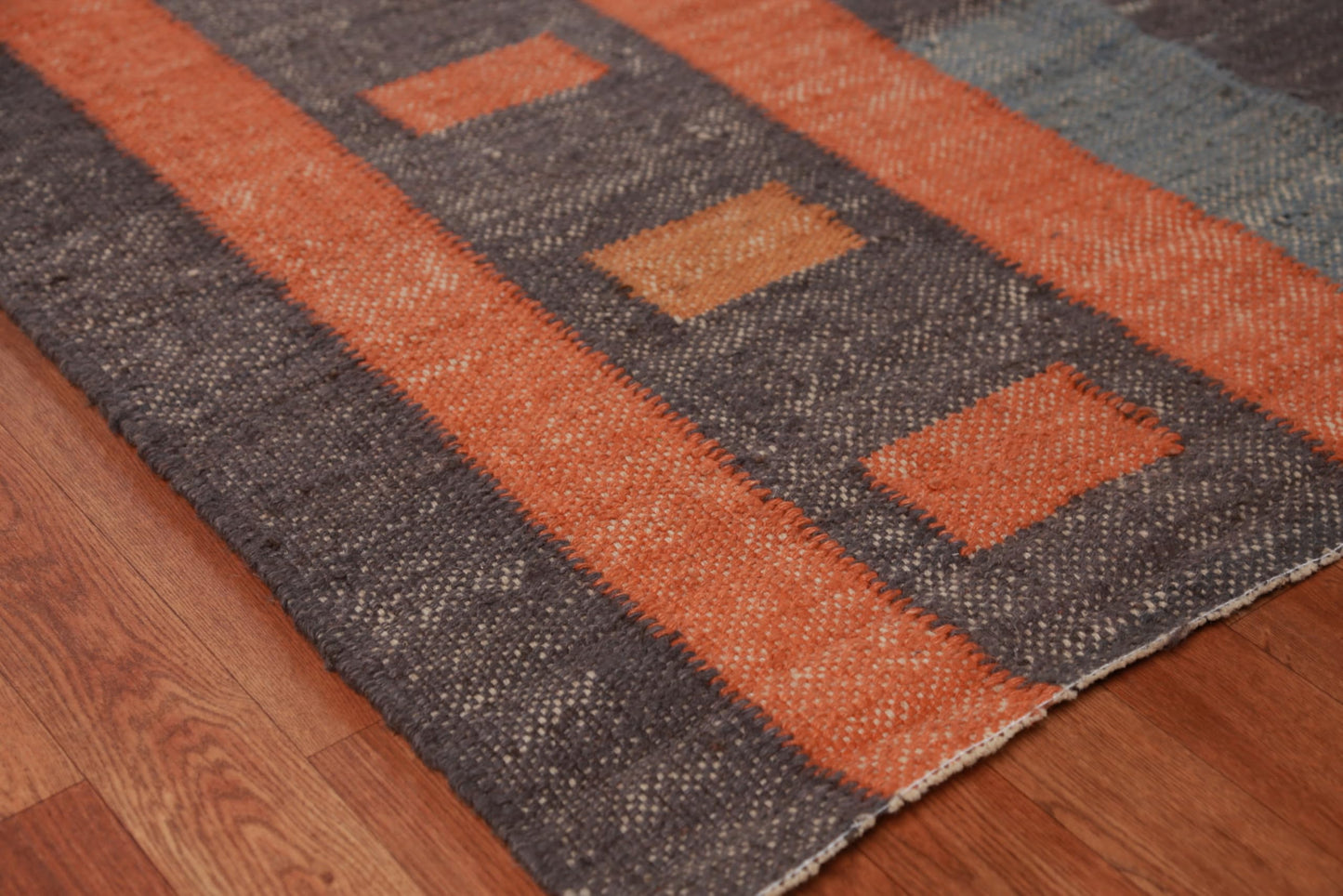 Rug Source Southwestern Collection Large Rugs (Palace Sized) Kilim Area Rug, Hand Woven Greys & Charcoal Modern Rug, Oriental 100% Jute Carpet for Bedroom, Living Room, Dining Room