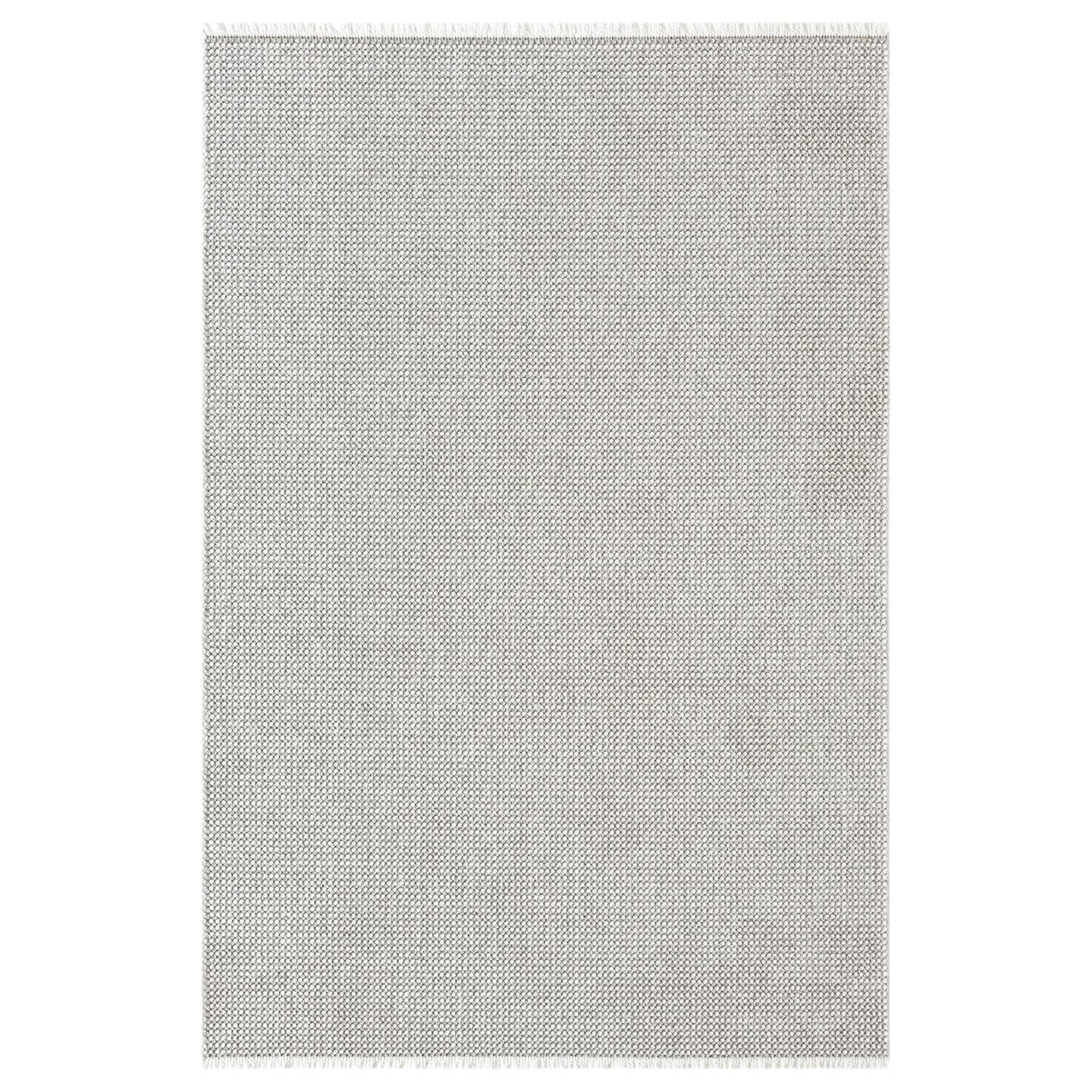 LUXE WEAVERS Solid Machine Woven Stone 4x6 Area Rug, Indoor Stain-Resistant Carpet