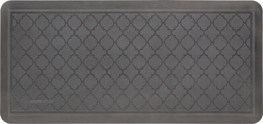 Tempur-Pedic Ultra Comfort Anti-Fatigue Lattice Pewter 1' 8" x 3' 6" Kitchen Floor Mat Cushioned Ergonomic Standing Desk Mat Waterproof Non-Skid Foam