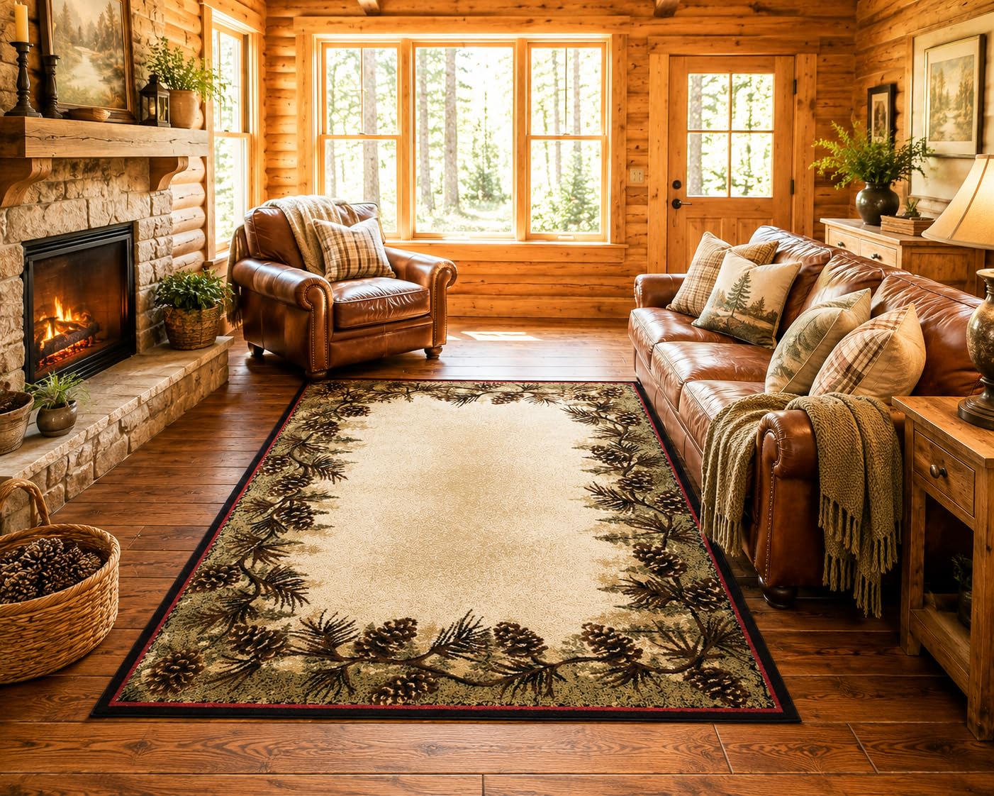 Mabyberry Rug AD3823 5X8 Mount Le Conte Multi Area Rug
