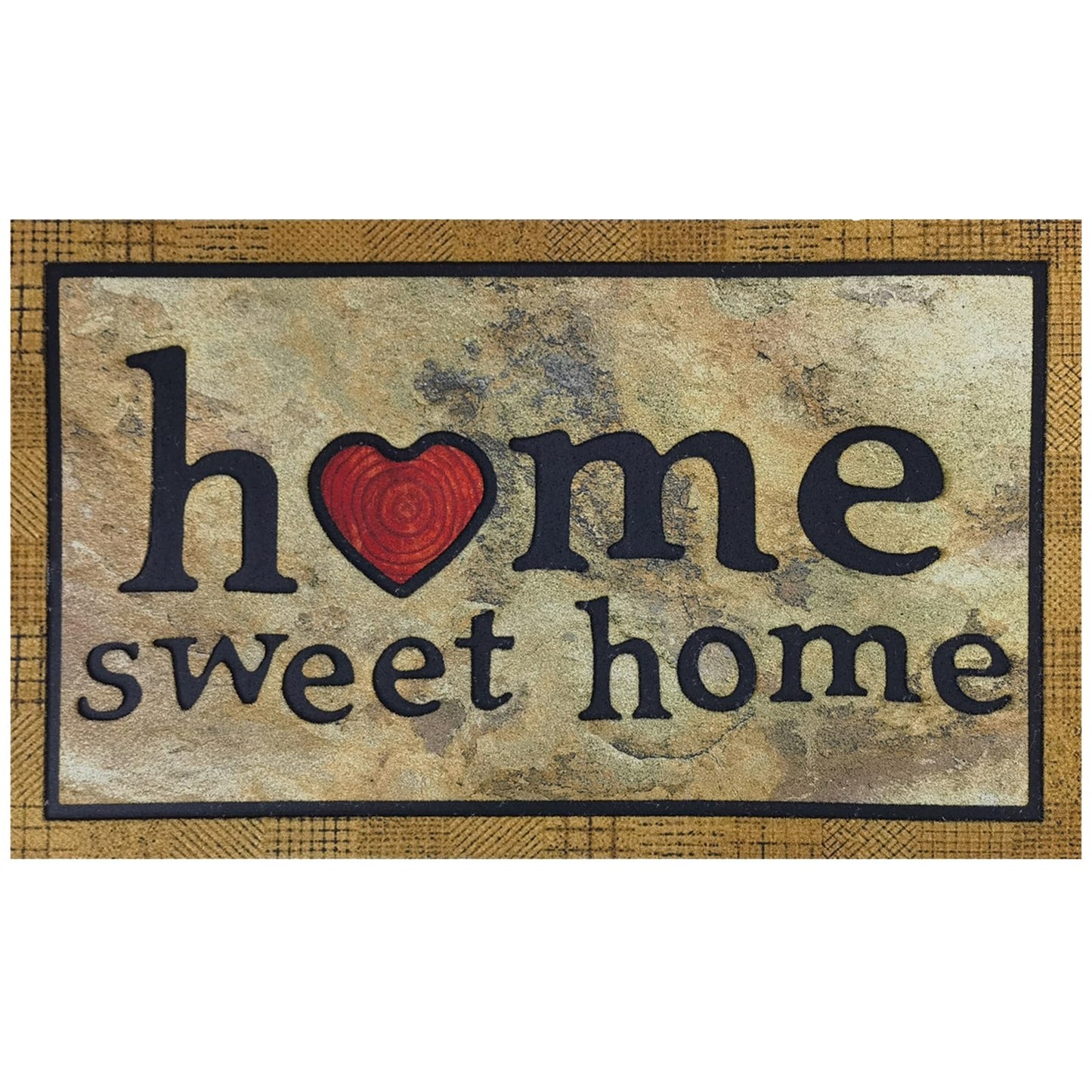 CHICHIC Door Mat Welcome Mat 17x 30 Inch Front Door Mat Outdoors for Home Entrance Outdoors Mat for Outside Entry Way Doormat Entry Rugs, Heavy Duty Non Slip Rubber Back Low Profile, Ink Home