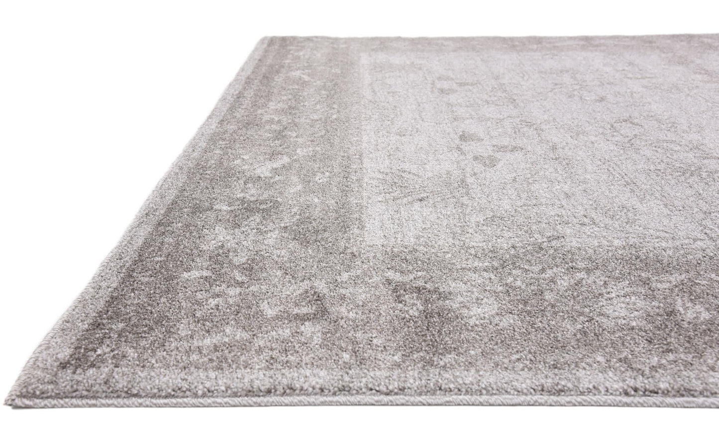Rugs.com - Miranda Rug – 6 Ft Square Light Gray Easy-Clean Rug – Ideal for Living Rooms, Bedrooms, and Entryways