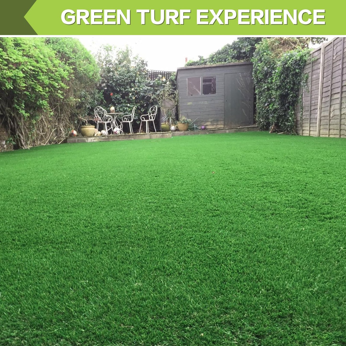 Artificial Grass Door Mat Lawn Pet Turf 6' x 10', Synthetic Faux Grass Carpet with Drainage Holes, 0.4" Pile, Customized Fake Turf Rug for Entryway Garden Backyard Patio Balcony