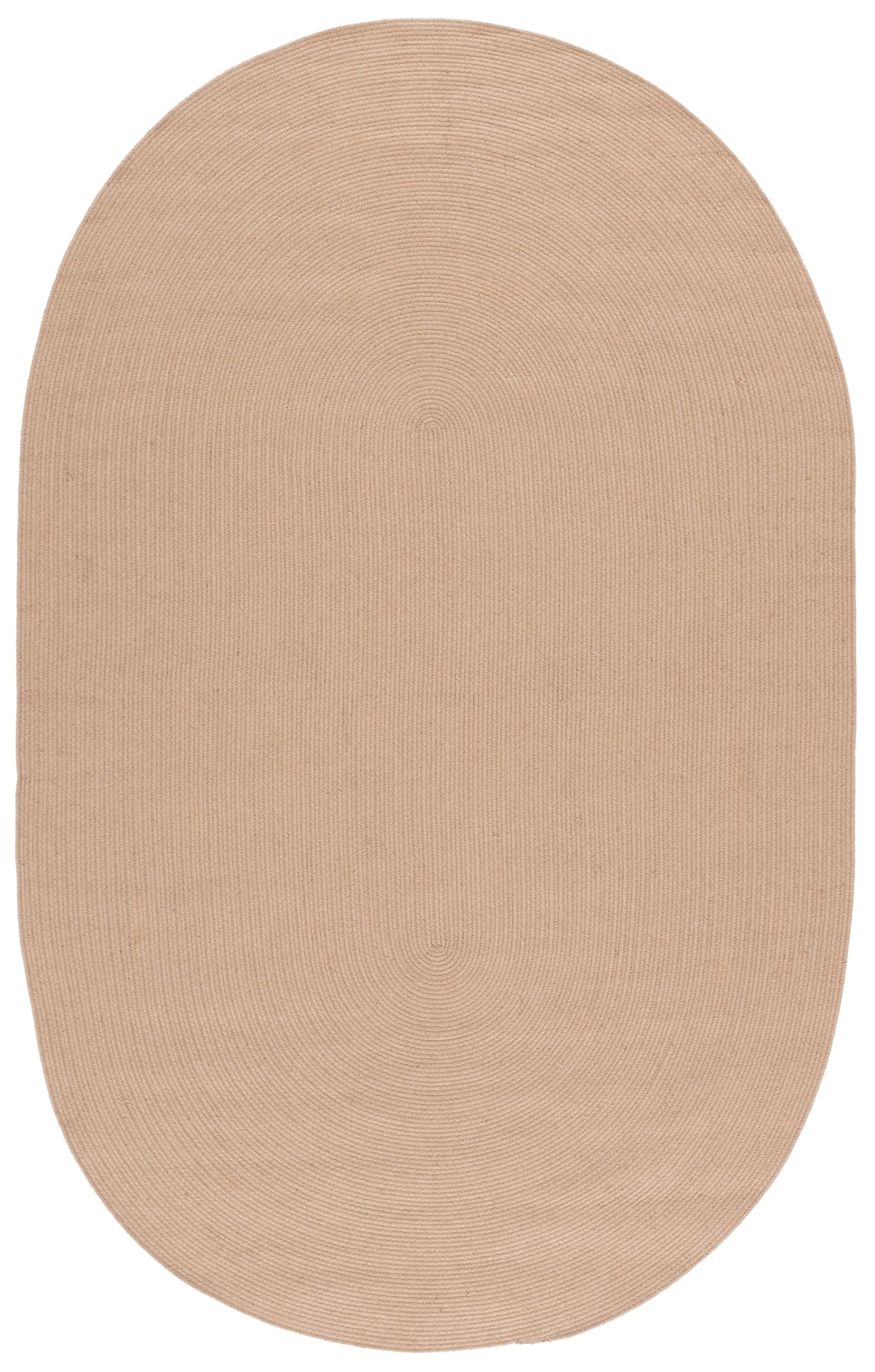 Safavieh Braided Collection Area Rug - 6' x 9' Oval, Natural, Handmade Jute, Ideal for The Living Room, Dining, Bedroom (BRA802A)