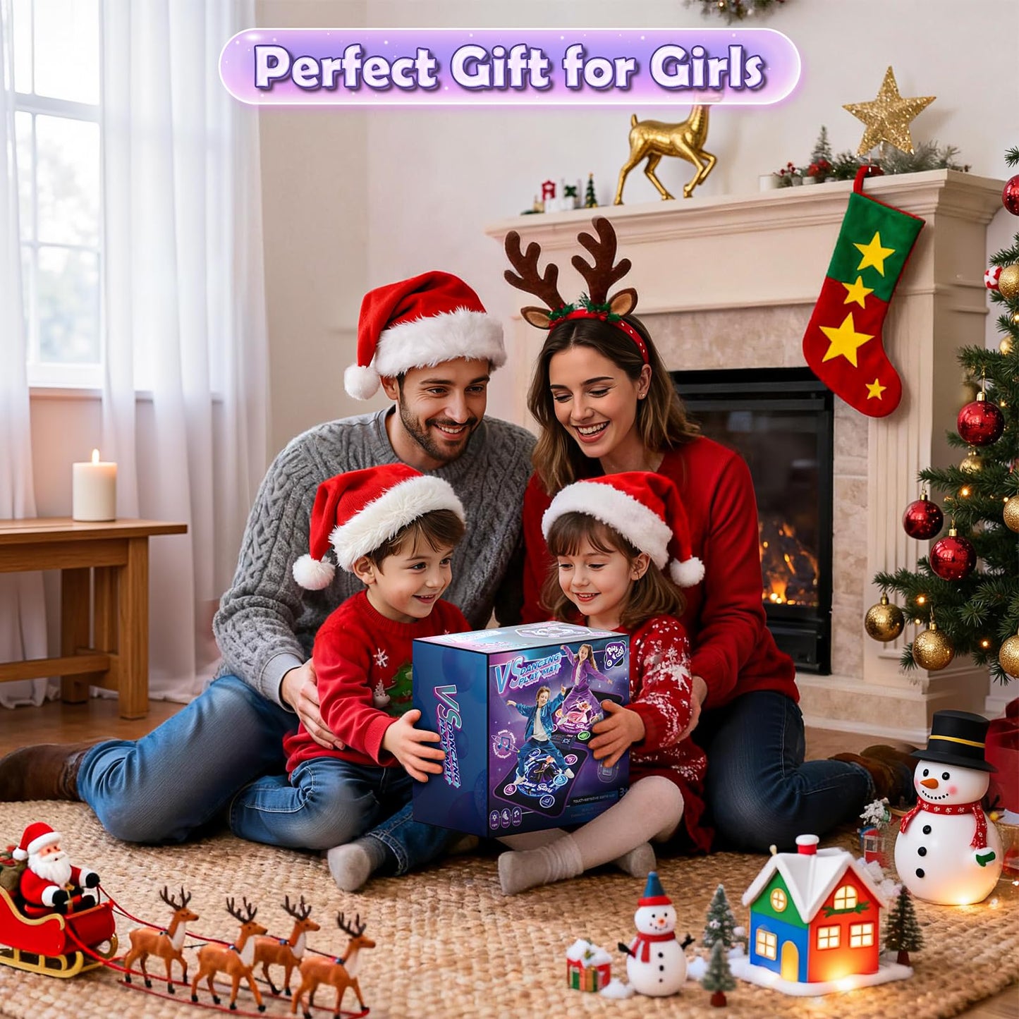 Dance Mat Toys for 3-12 Year Old Girls Boys, Dance Mat for Kids with Light Up 12-Buttons & 5 Game Modes, 2 Player Electronic Dance Pad Toys, Birthday Xmas Gifts for 3 4 5 6 7 8 9 10+ Year Old Kids