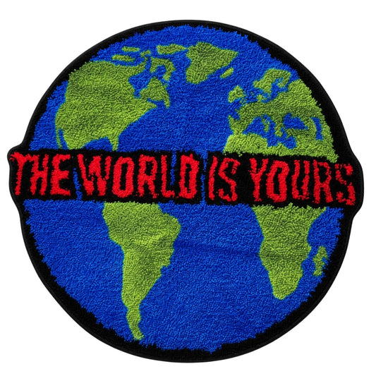 MABOA THE World is Yours Rug (31in) – Tufted Rug for Living Room, Hypebeast Decor Carp Design, Soft Unique Area Rug for Home, Fun Decor Accent Mats (Colorful)