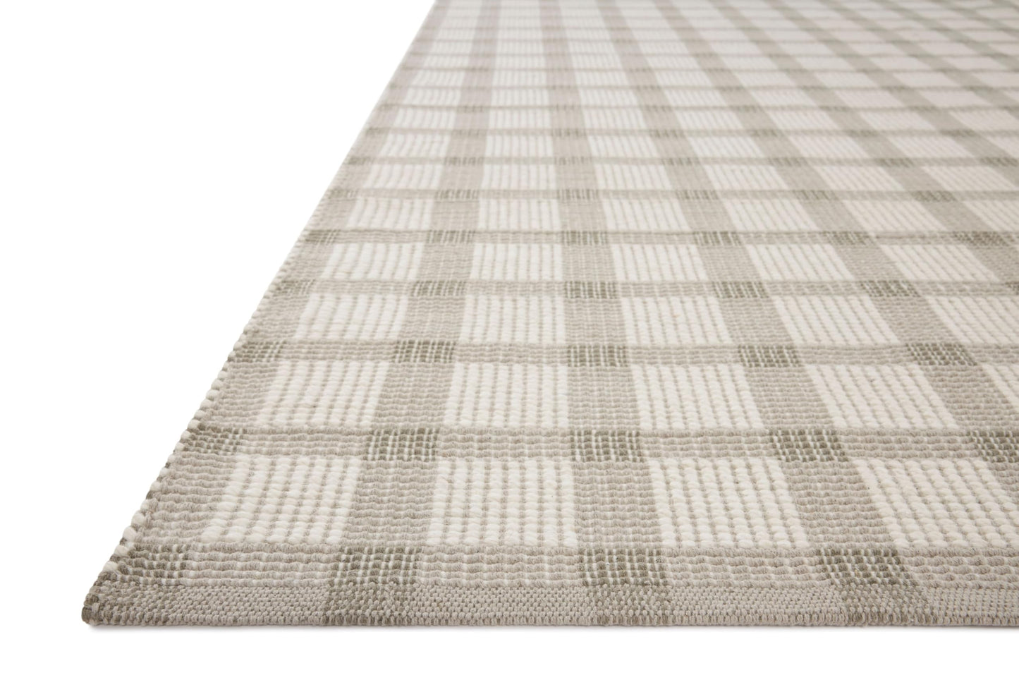 Loloi Magnolia Home by Joanna Gaines Ryder Collection RYD-02 Stone/Ivory 5'-0" x 7'-6" Area Rug