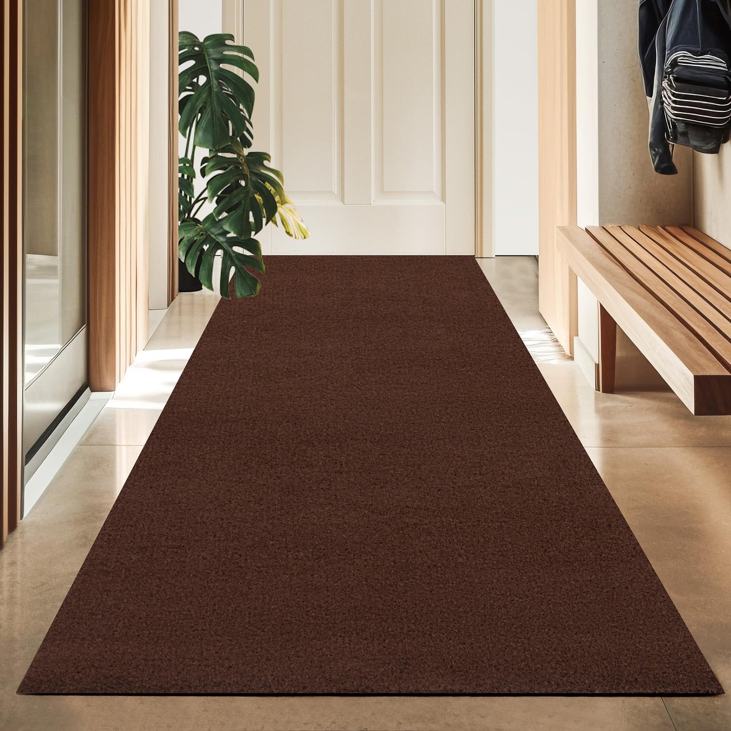koloko 2ft x 6ft Runner Rug Non-Slip Outdoor Indoor Carpet Runner Custom Size Floor Runners Area Rugs Mat with Rubber Backing for Hallway Entryway Balcony Patio Kitchen Garage Stair Laundry