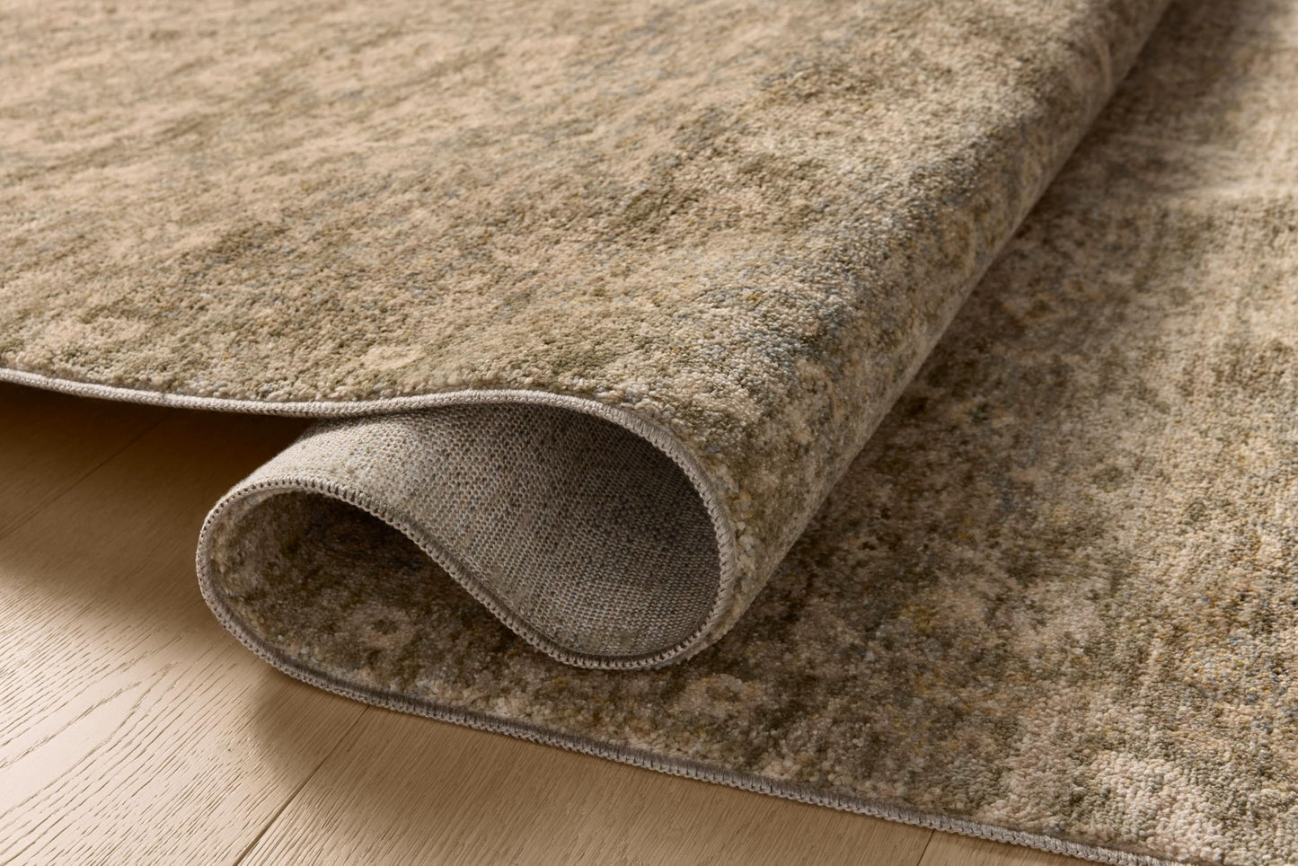 Loloi Magnolia Home by Joanna Gaines Junie Collection JUE-06 Lagoon/Natural 11'-6" x 15'-7", .38" Pile Height, Area Rug