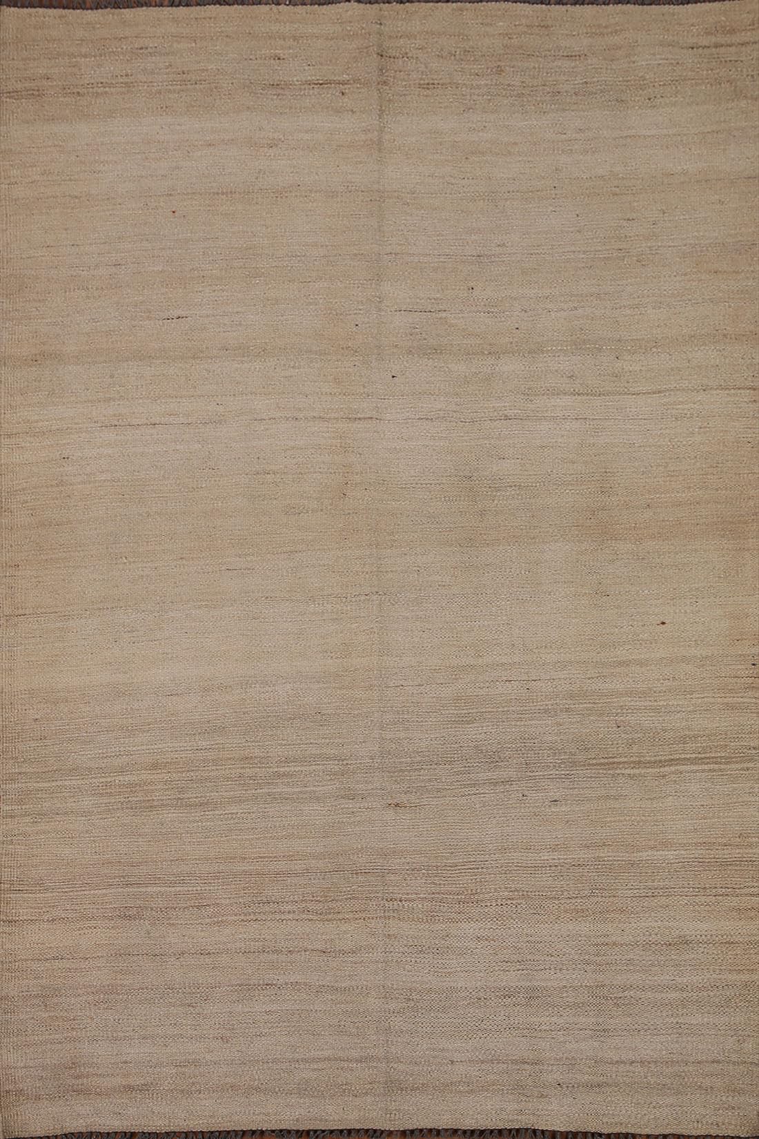 Rug Source Southwestern Collection, 4x6 Kilim Rug, Hand Woven Beige & Ivories Stripe Rug, Oriental 100% Wool Carpet for Foyer, Entryway and Hallway