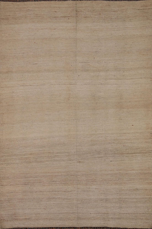 Rug Source Southwestern Collection, 4x6 Kilim Rug, Hand Woven Beige & Ivories Stripe Rug, Oriental 100% Wool Carpet for Foyer, Entryway and Hallway