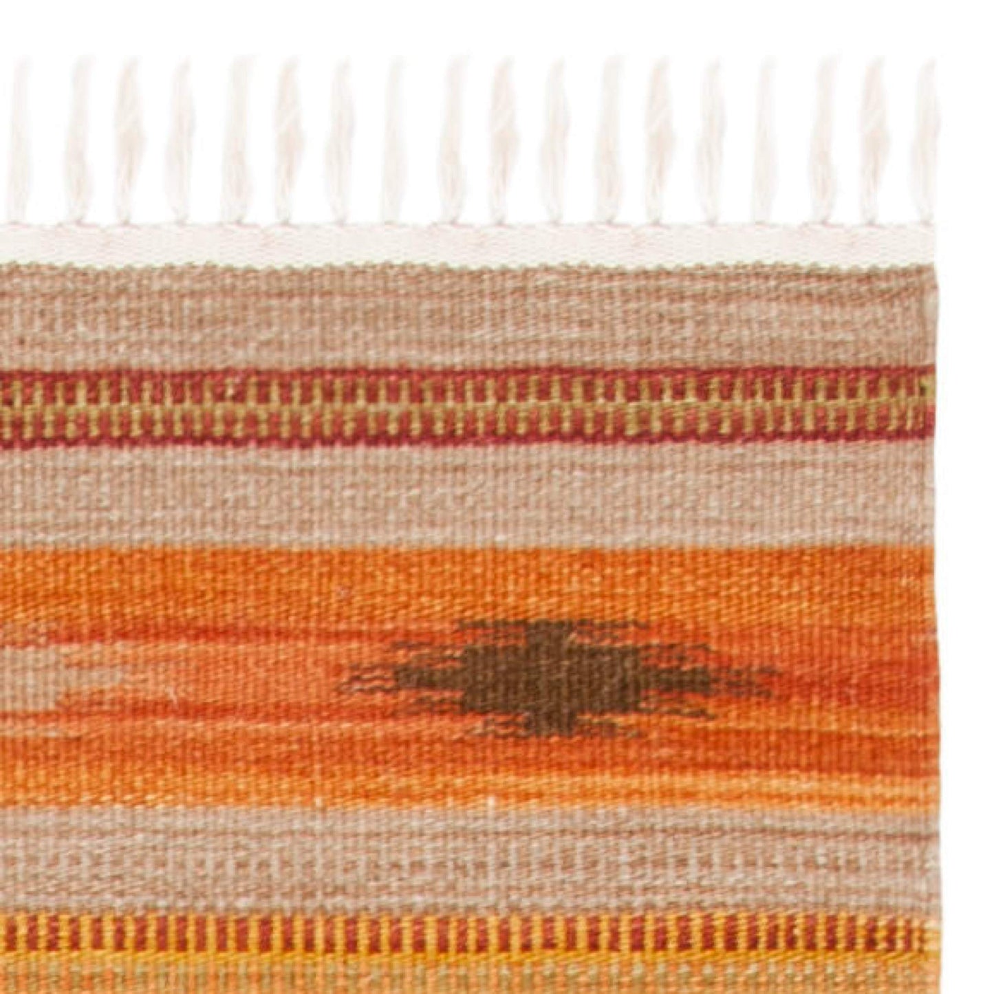SAFAVIEH Kilim Collection Accent Rug - 3' x 5', Brown & Multi, Handmade Southwestern Tribal Wool, Ideal for High Traffic Areas in Entryway, Living Room, Bedroom (NVK176A)