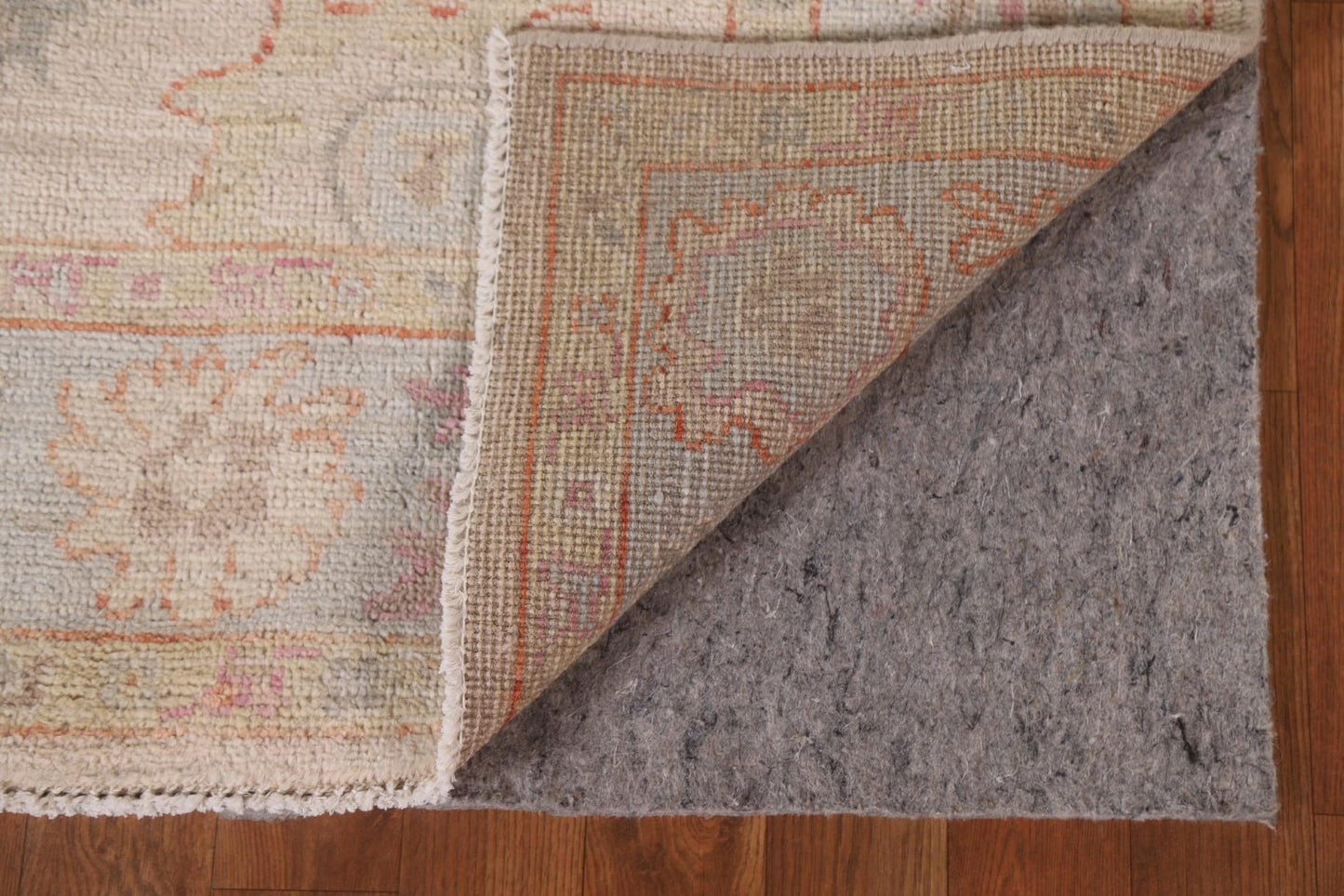 Rug Source Transitional Collection, 4x6 Oushak Rug, Hand Knotted Beige & Ivories Floral Rug, Oriental 100% Wool Carpet for Foyer, Entryway and Hallway