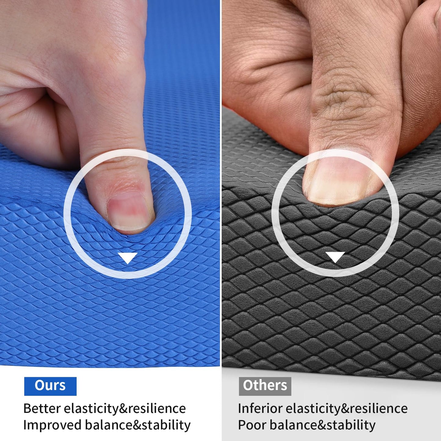 ANVICTOX Balance Pad 15.8 * 13.2 * 2 inch,Large Balance Pad for Physical Therapy,Foam Balance Board for Rehabilitation Stability Workout Knee and Ankle Exercise Strength Training