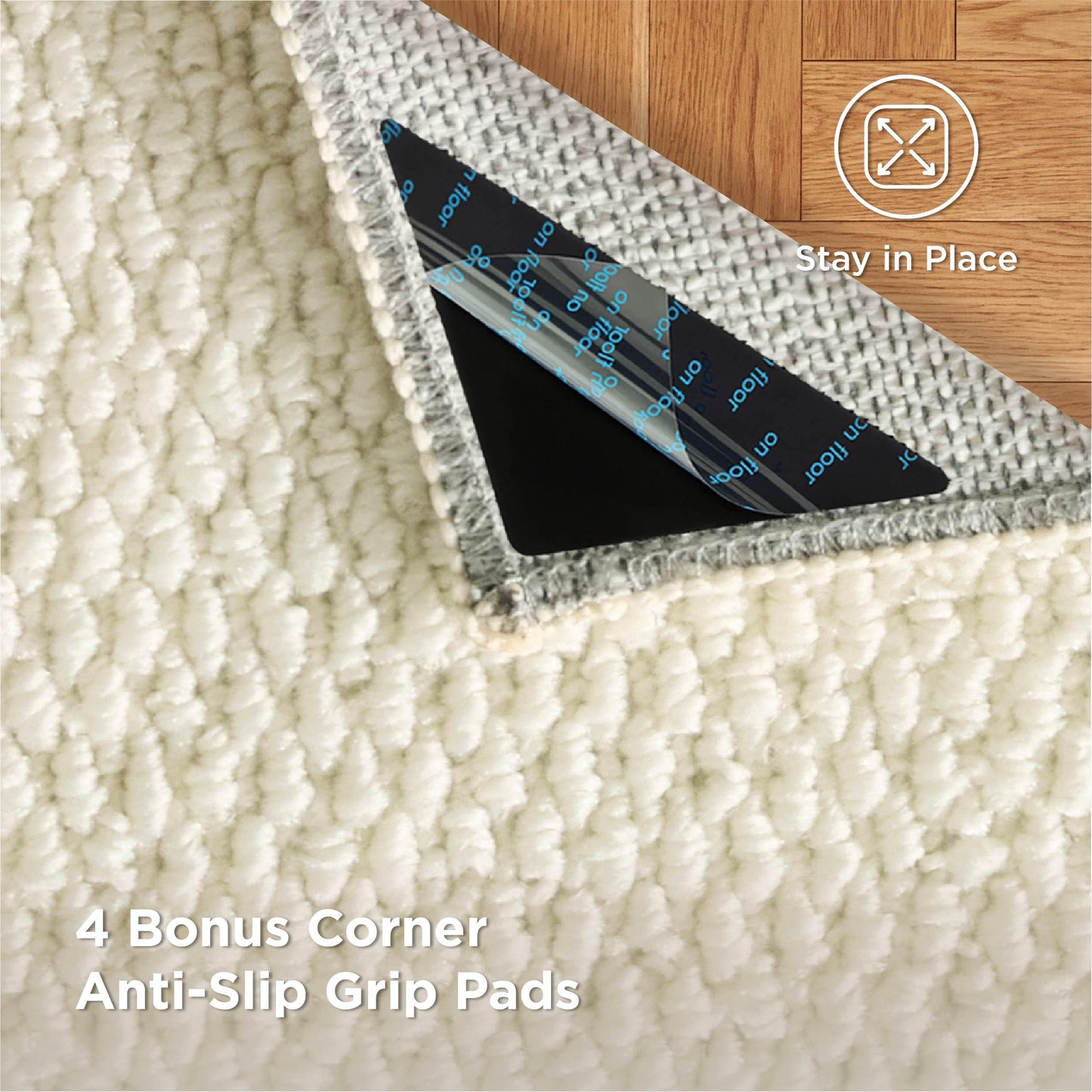 Bedsure 5x7 Faux Wool Area Rugs for Living Room, Machine Washable Carpet, Non-Slip Backing, Pet Friendly Throw Rug for Bedroom Dining Room, Oatmeal