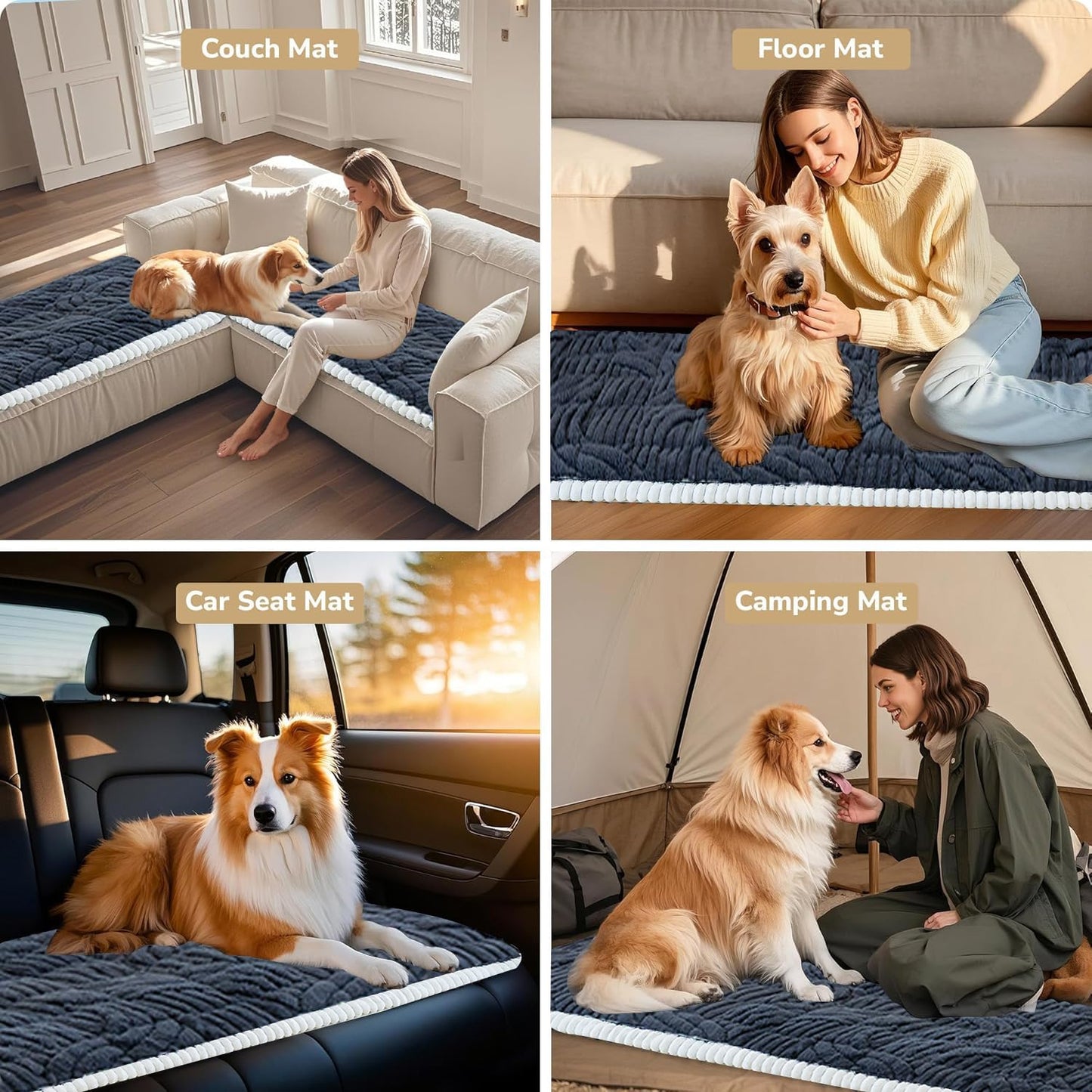 XFEXM Couch Cover for Dogs, Washable Non-Slip Pet Sofa Protector, Soft Sofa Slipcovers Cushion Protector for Dogs and Cats. (Dark Gray, 27.6" x 70.9" x 1.5")