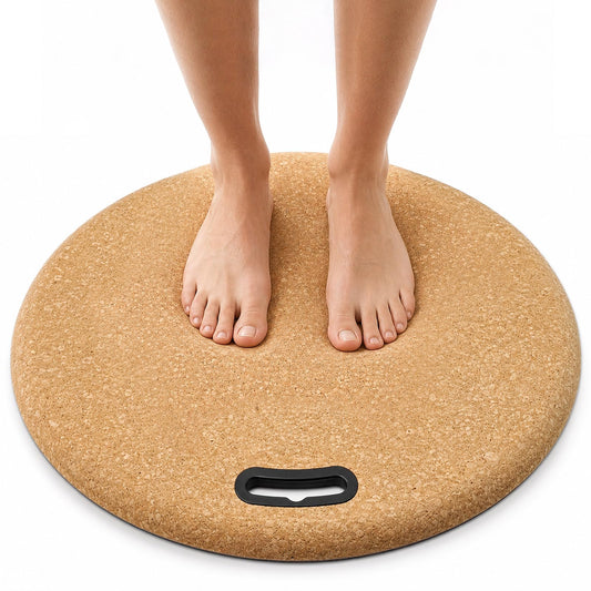 Rocalt Standing Desk Mat, Anti Fatigue Mat for Standing Work, Cushioned Cork Comfort Floor Mat for Office, Home Office, Kitchen Counter, Study Room, Soft Standing Pad with Handle