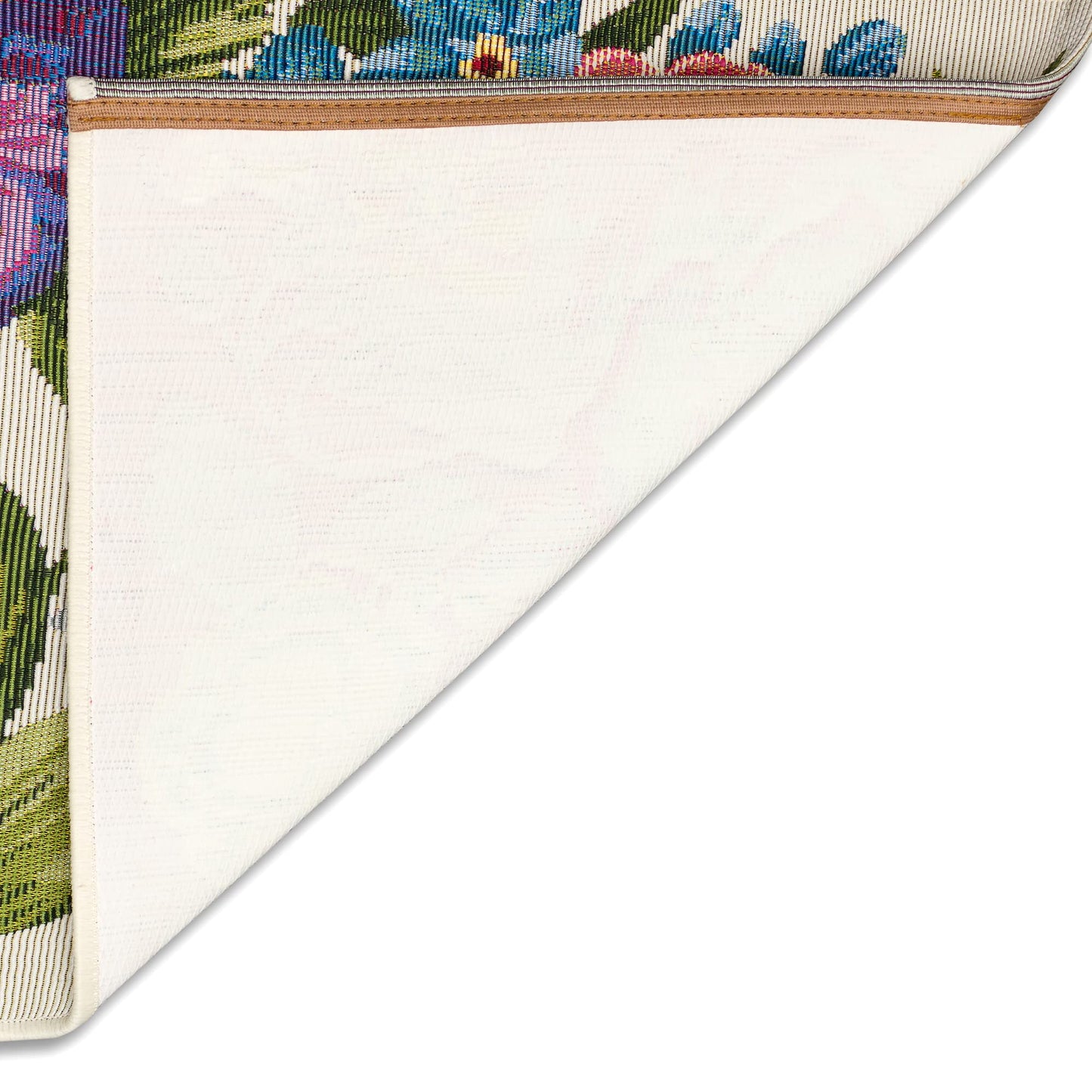 Liora Manne Esencia Machine Washable Non-Slip Low Profile Indoor/Outdoor Mat-Transitional, Garden, Floral, Botanical, Secret Garden Cream 2'5" x 3'11"