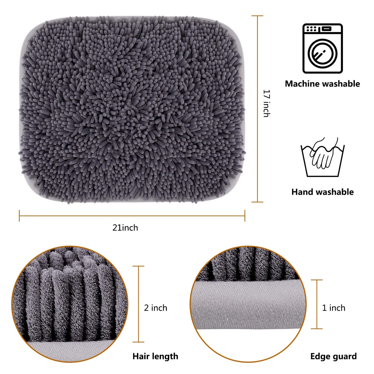 Rundik Snuffle Mat for Dogs, 17'' x 21'' Dog Sniffing Interactive Feeding Game Boredom, Puzzle Toys Encourages Natural Foraging Skills and Stress Relief Small/Medium/Large Dogs