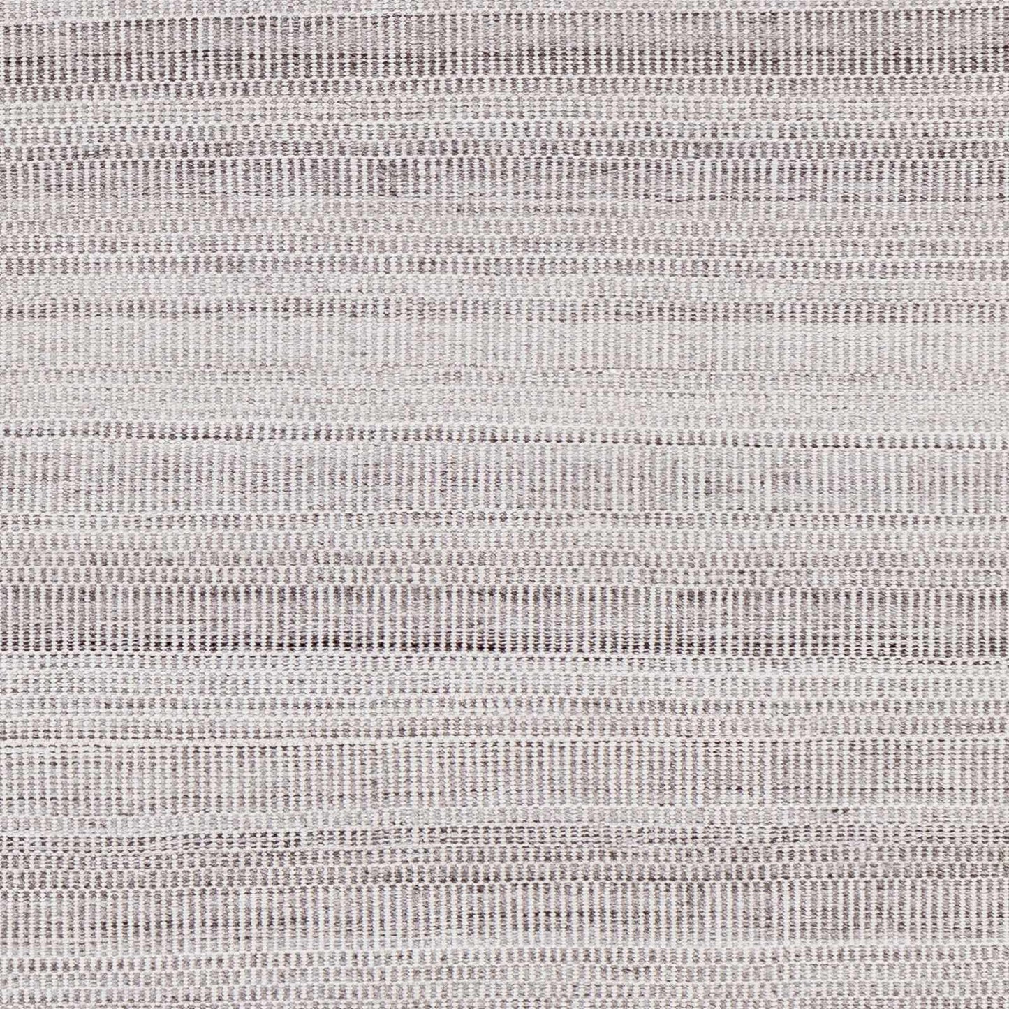 Hauteloom Samos Recycled Material Living Room, Bedroom Area Rug - Striped Ombre Faded - Contemporary Modern Minimalist Farmhouse Transitional - Cream, Dark Brown, Light Slate, Gray, Beige - 2' x 3'