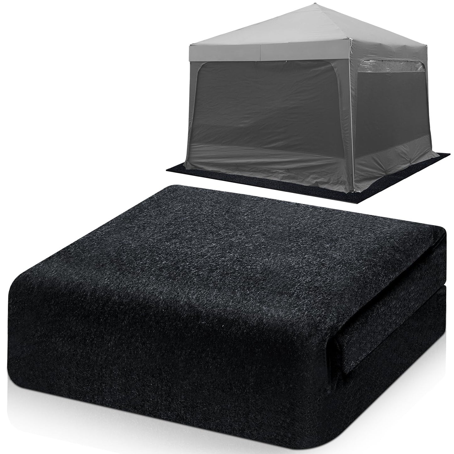 Tinideya 10x10 ft Outdoor Storage Shed Floor Mat Waterproof, Non Slip & Washable Camping Tent Carpet for Outdoor Camping, Lawn Supplies (Storage Shed Not Included)