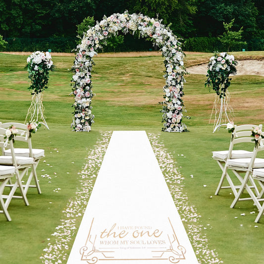 HEALON Aisle Runner for Wedding Ceremony, Gold, 3x100 Feet