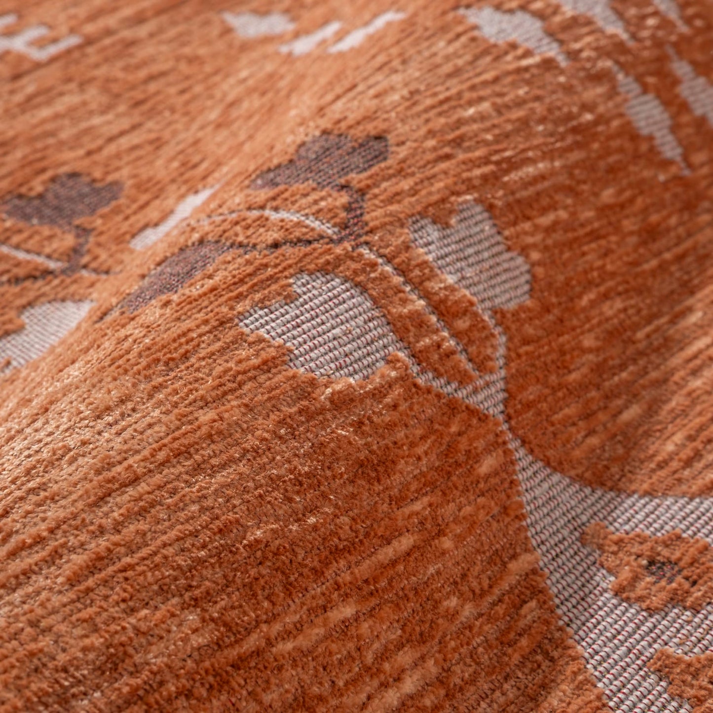 Revival Rugs Garland 7'x9' Washable Area Rug for Living Room Bedroom Dining Room - Oeko-TEX Certified, Peach