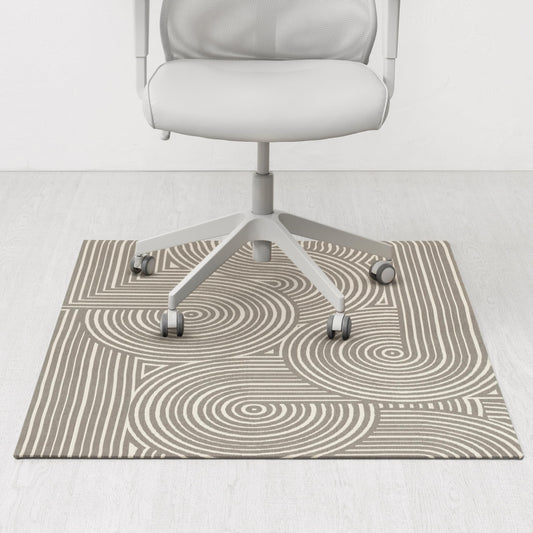 Anji Mountain Rug'd Office Chair Mat for Carpet & Hardwood Floor - Jacquard Woven, Anti-Slip Backing, Low Pile, Floor Protector Desk Chair Mat, Office Rugs for Rolling Chairs (Helsinki - 40" x 54")