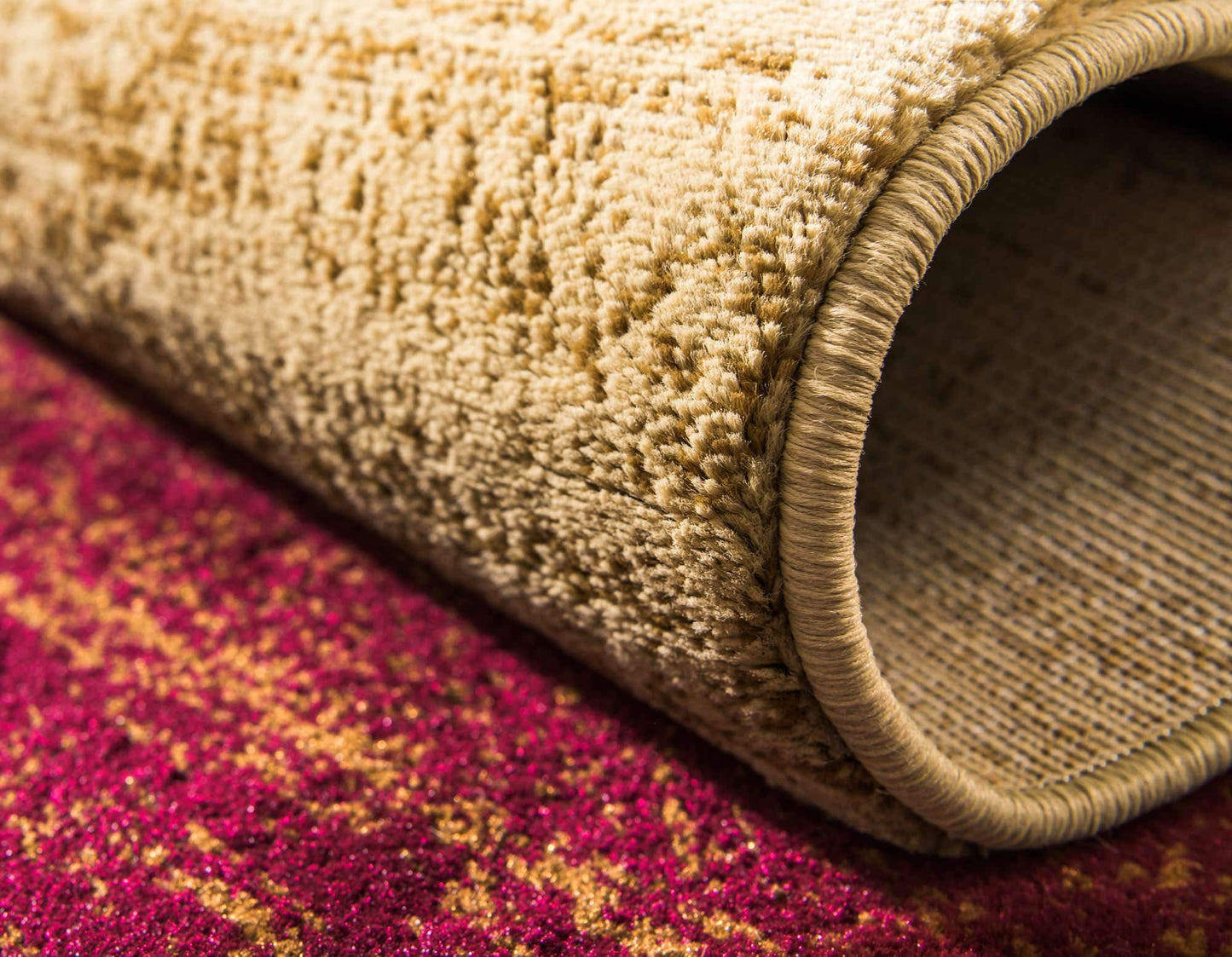 Unique Loom Barista Collection Area Rug - Ngada (4' 1" x 6' 1" Rectangle, Beige/ Red)