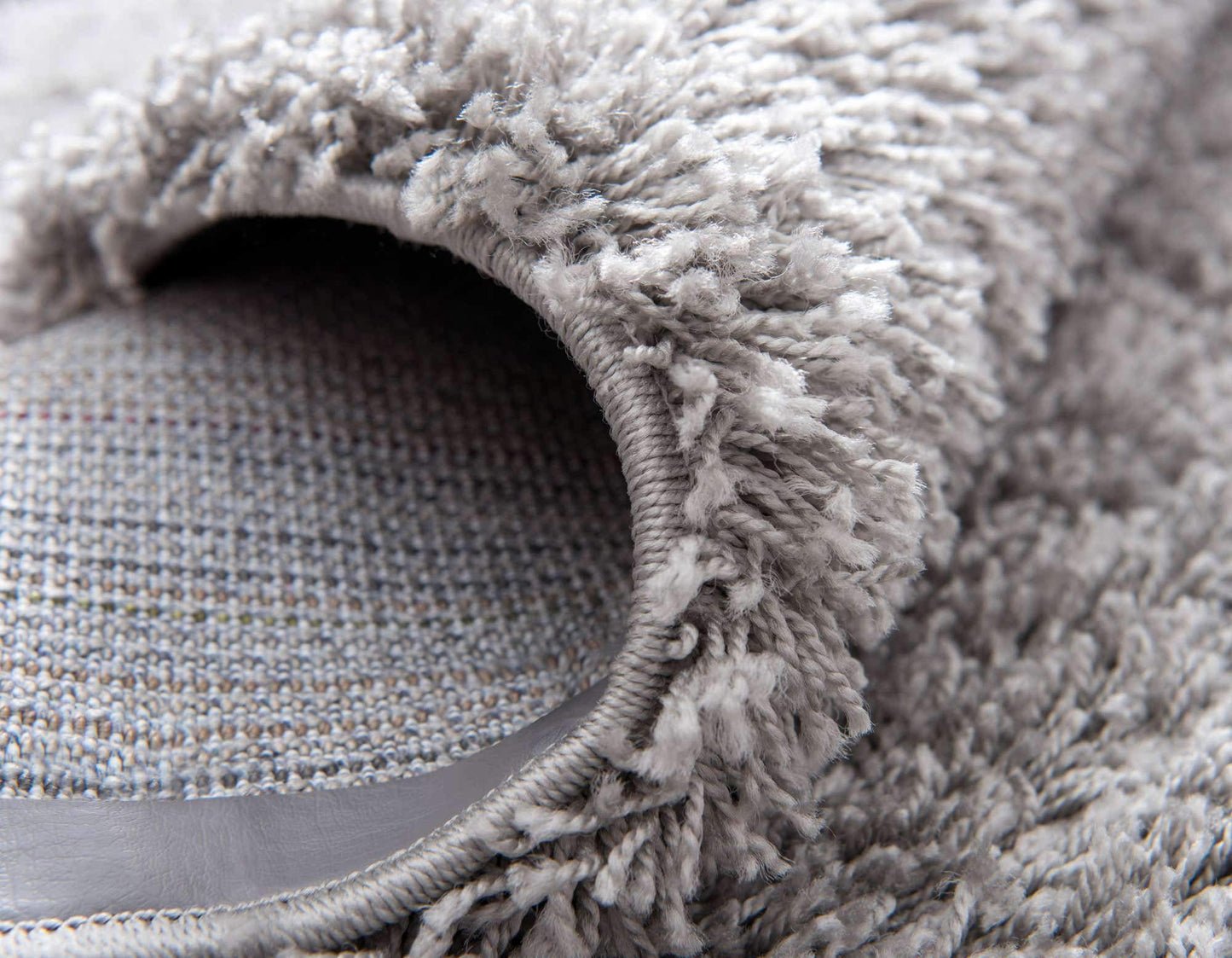 Unique Loom Solid Shag Collection Area Rug (2' 6" x 13' 1" Runner, Cloud Gray)