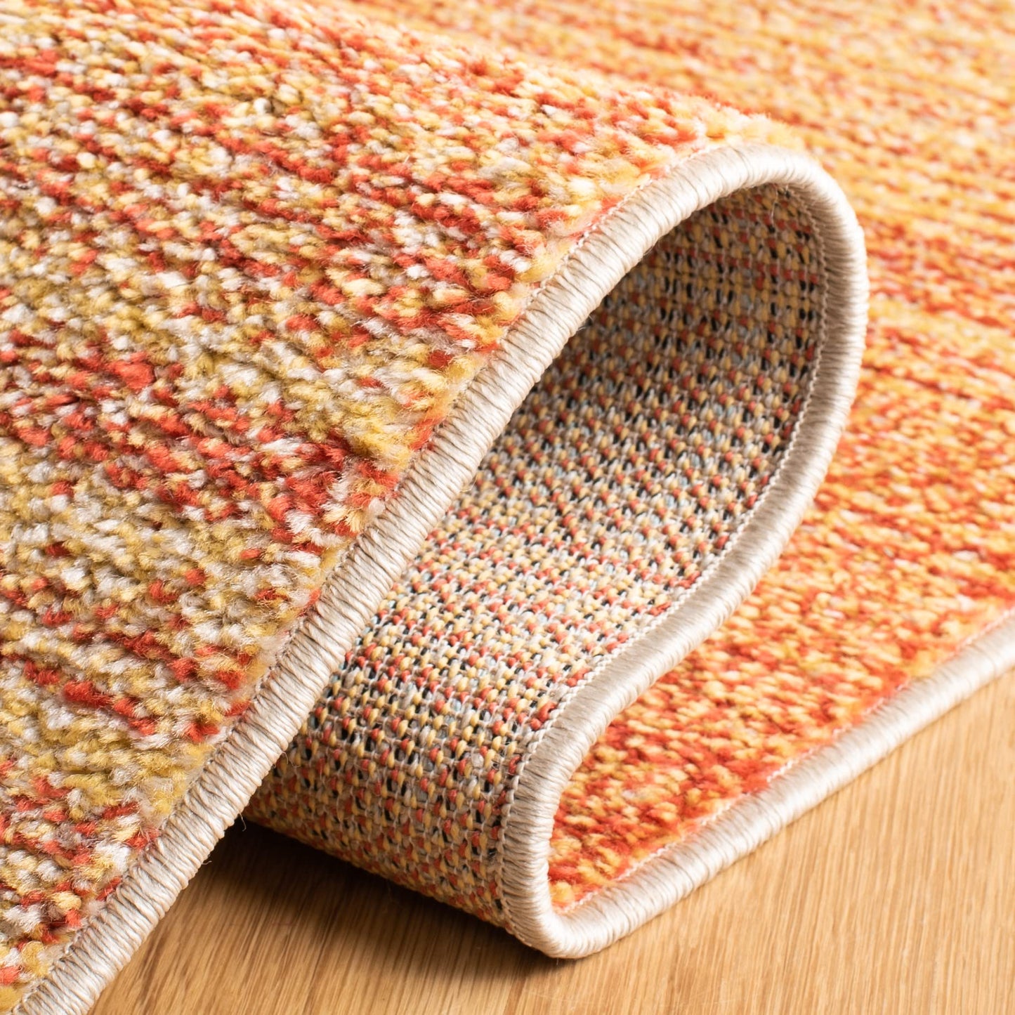 SAFAVIEH Area Rug 8x10 - Adirondack Collection - Large - Orange & Red, Modern Ombre Design, Non-Shedding & Easy Cleaning, Ideal for Living Room, Bedroom, Office, Dining Space (ADR142P)