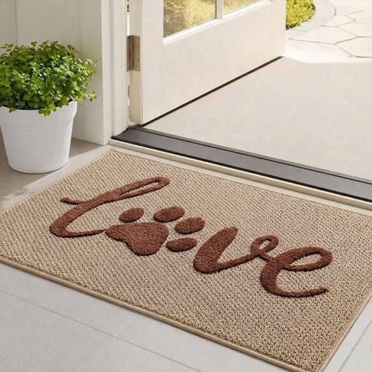 Bulijojo Dirt Trapper Door Mat 20x32 Inch Beige