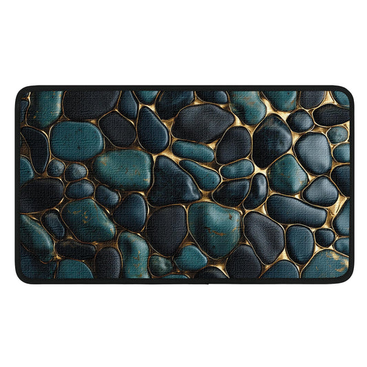 Worltoldb Cobblestone Door Mat Indoor Outdoor Entrance Floor Mats Non-Slip Washable Decor Rugs 27x15 Inch