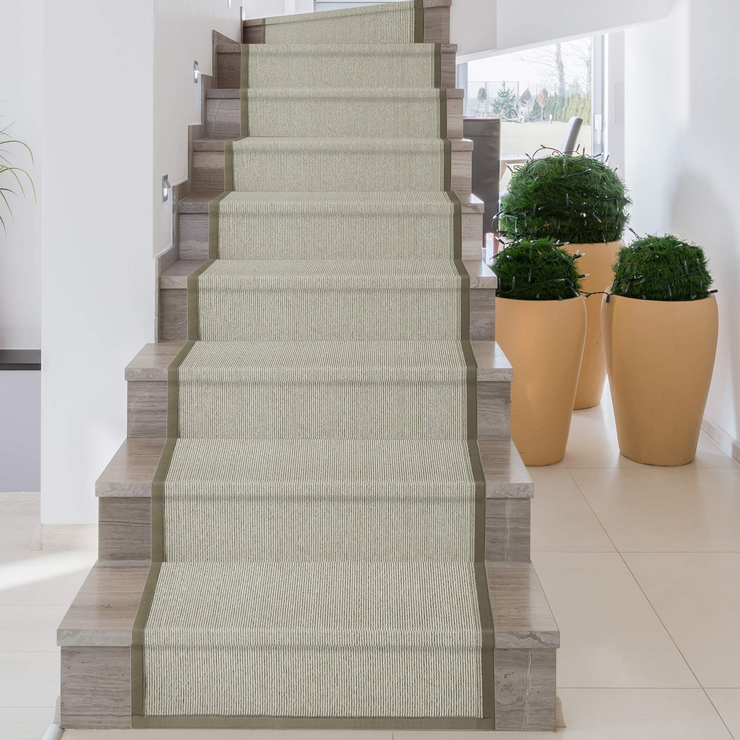 iCustomRug Synthetic Sisal Area Rug, Softer Than Natural Sisal Rug, Stain Resistant & Easy to Clean in Beige 4ft x 6ft