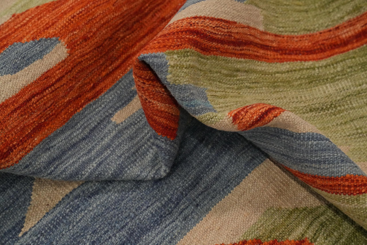 Rug Source Southwestern Collection 8x10 Area Rug, Hand Woven Oranges & Rust Modern Rug, Oriental 100% Wool Carpet for Bedroom, Living Room, Dining Room