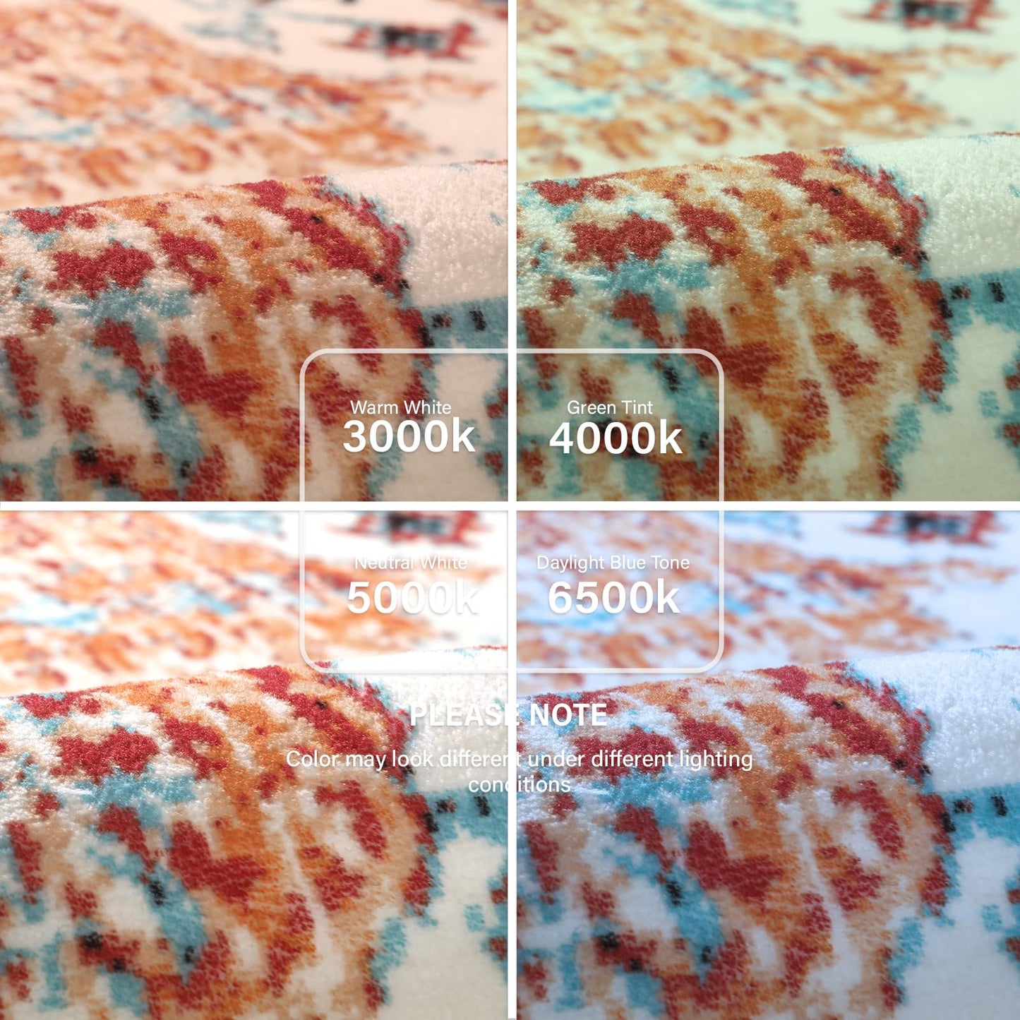 Lahome Bohemian Floral Medallion Area Rug - 5x7 Oriental Distressed Large Bedroom Rug, Soft Non-Slip Washable Dining Room Mat Indoor Throw Nursery Floor Carpet for Guest Room Entryway