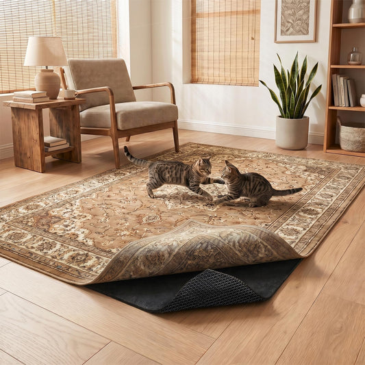 AHEONLAR Non-Slip Rug Pads, Waterproof Extra Large Area Rugs Pad 4'x6' Non Skid Felt Pads Rugs for Living Room, 1/4 inch Thick Carpet Padding Protector Mat Floor Mat