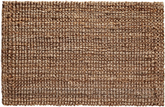 IRONGATE Jute Handspun Area Rug - Premium Jute Handwoven Reversible Chunky Textured Tan Beige Neutral Throw Accent Rug Carpet - Rustic Farmhouse Living Room Bedroom Den Study Décor -24" x 36" Natural