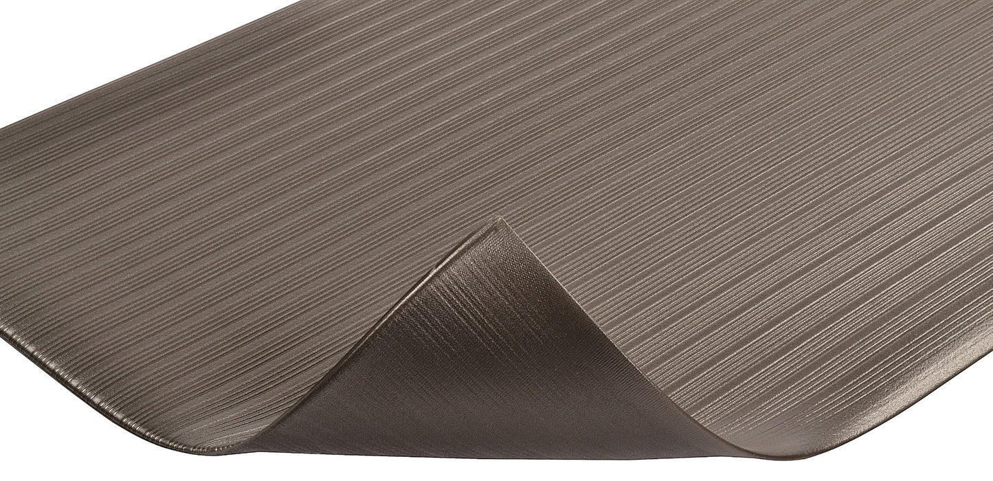 Notrax 410 Airug® 3' x 5' x 5/8" Anti Fatigue Mat, Enhanced Slip Resistance with Beveled Edges and Ribbed Surface, Ideal for Industrial and Commercial Workplaces, Black, 410S0535BL