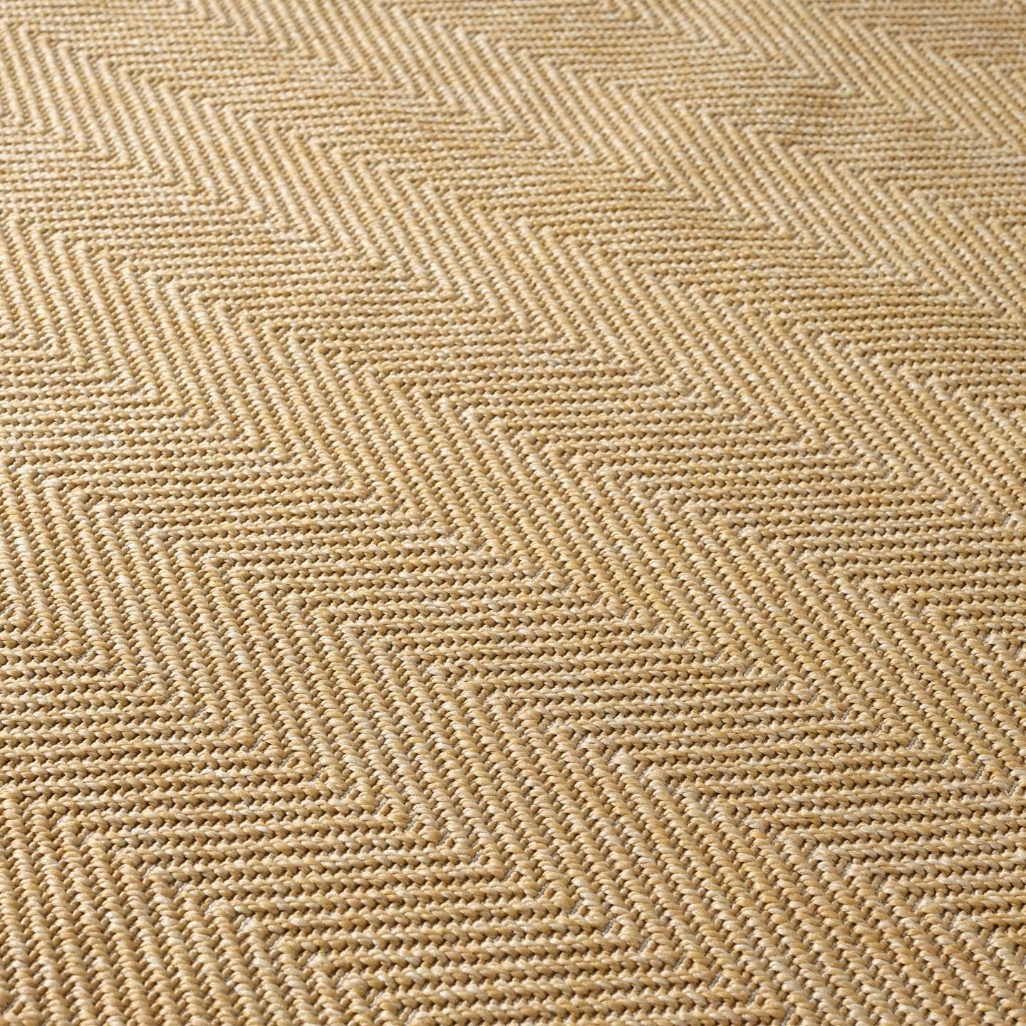 LUXE WEAVERS Modern Zig Zag Textured Jute 5x7 Area Rug, Neutral Carpet