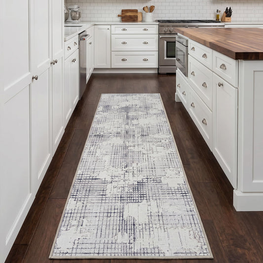 jxgzyy 2'2'' x 6' 400GSM Washable High Low Pile Carpet Runner Rug