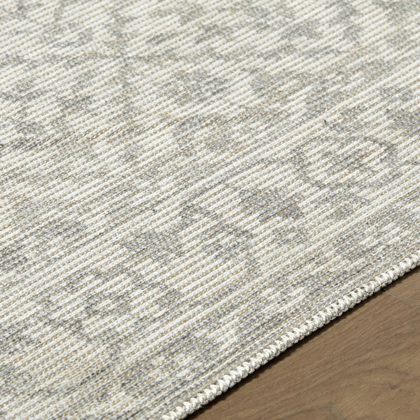 Livabliss x Nabela Noor Home Maan Traditional Border Area Rug, 5'3" x 7',Grey/Off-White